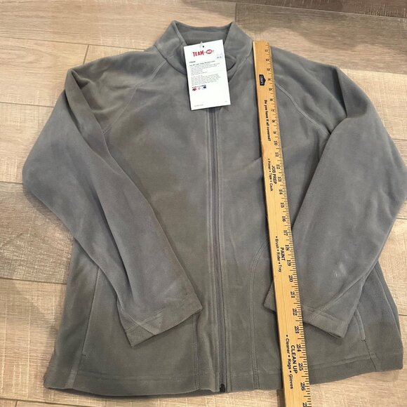 TEAM 365 WOMENS GRAY FLEECE JACKET NEW MEDIUM - Picture 3 of 8